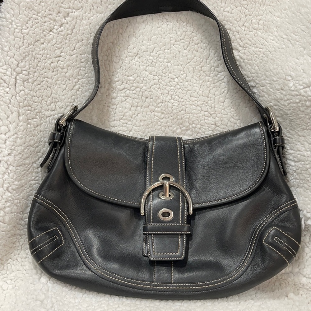 Coach black handbag great condition